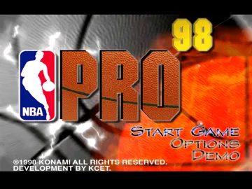 NBA Pro 98 (EU) screen shot title